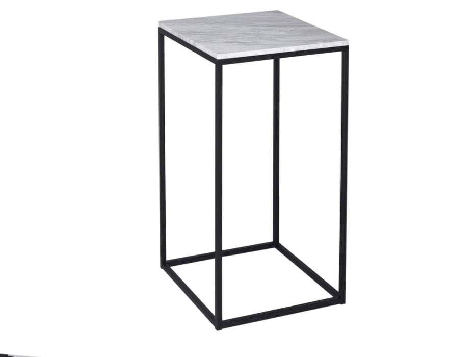 Square Lamp Stand White Marble-Cheshire Furniture Outlet