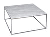 Kensal Square Coffee Table Glass Top & Polished Base-Cheshire Furniture Outlet