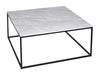 Kensal Square Coffee Table Glass Top & Polished Base-Cheshire Furniture Outlet