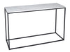 Kensal Console Table With White Glass-Cheshire Furniture Outlet