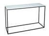 Kensal Console Table With White Glass-Cheshire Furniture Outlet