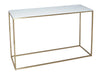 Kensal Console Table With White Glass-Cheshire Furniture Outlet
