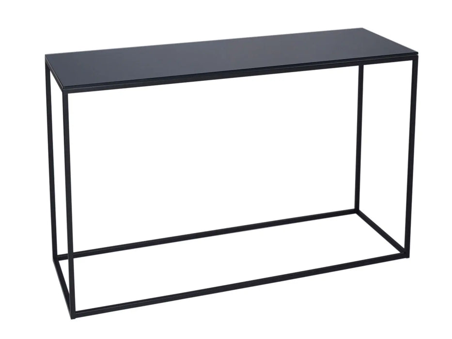 Kensal Console Table With White Glass-Cheshire Furniture Outlet