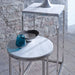 Kensal Square Lamp Stand White Glass-Cheshire Furniture Outlet
