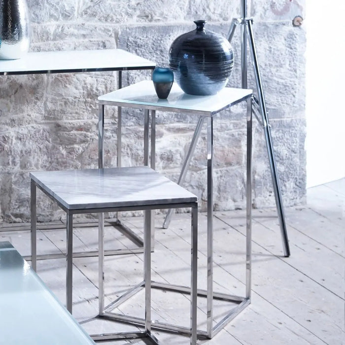 Kensal Square Lamp Stand White Glass-Cheshire Furniture Outlet