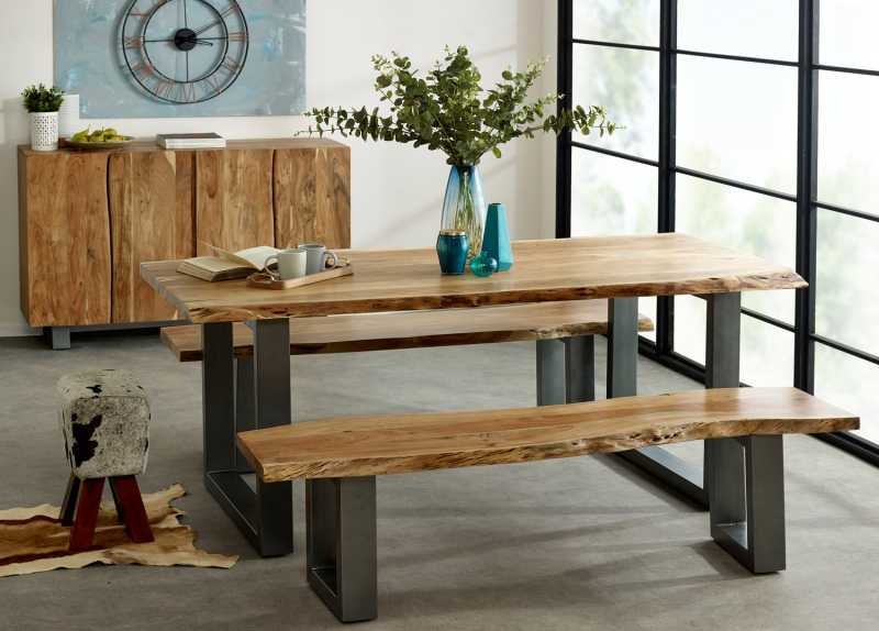 Baltic Live Edge Large Dining Bench