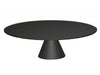 Large Circular Coffee Table Clear Glass Top & Brass Base-Cheshire Furniture Outlet