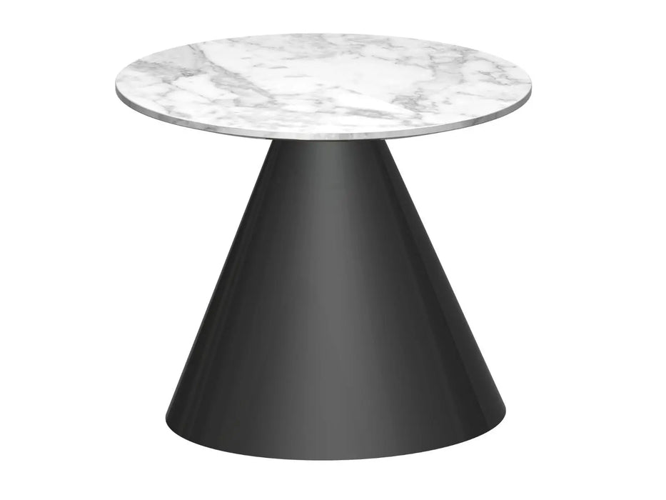 Circular Side Table Clear Glass Top & Brass Base-Cheshire Furniture Outlet