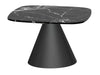 Square Side Table Clear Glass Top & Brass Base-Cheshire Furniture Outlet