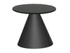 Circular Side Table Clear Glass Top & Brass Base-Cheshire Furniture Outlet