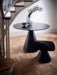 Square Side Table Clear Glass Top & Brass Base-Cheshire Furniture Outlet