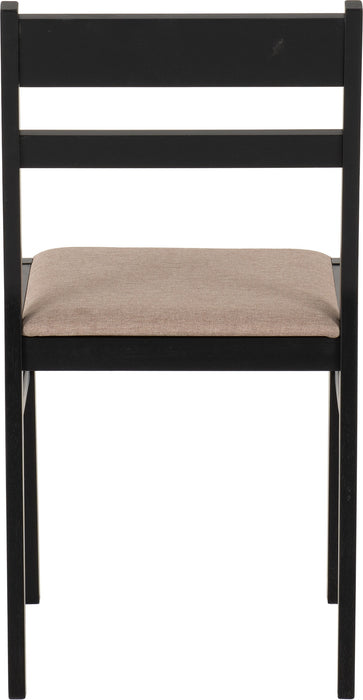 radley dining chair from dining set black oat back view