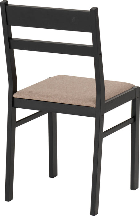 radley dining chair black oat back view