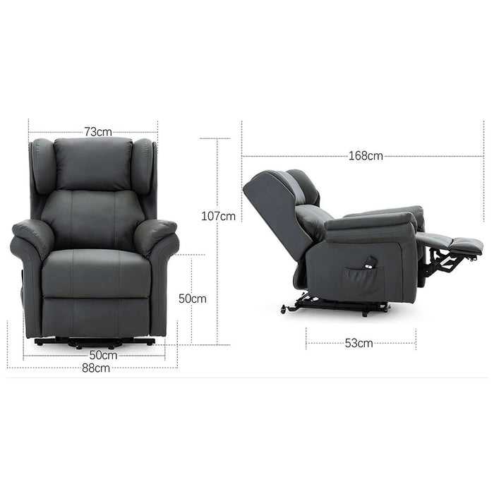 Wingback Rise Recliner Chair-Cheshire Furniture Outlet