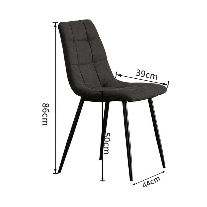 Slate Modern 2 Dining Chairs-Cheshire Furniture Outlet