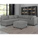 SilverCloud Modular Light Grey Fabric Sectional Sofa Set-Cheshire Furniture Outlet