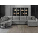 SilverCloud Modular Light Grey Fabric Sectional Sofa Set-Cheshire Furniture Outlet