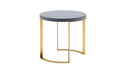 Lunato Side Table - Grey Lacquer-Cheshire Furniture Outlet
